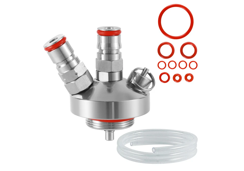 Mini Keg Lock med Ball-lock Kulkopplingar, PRV och silikonslang