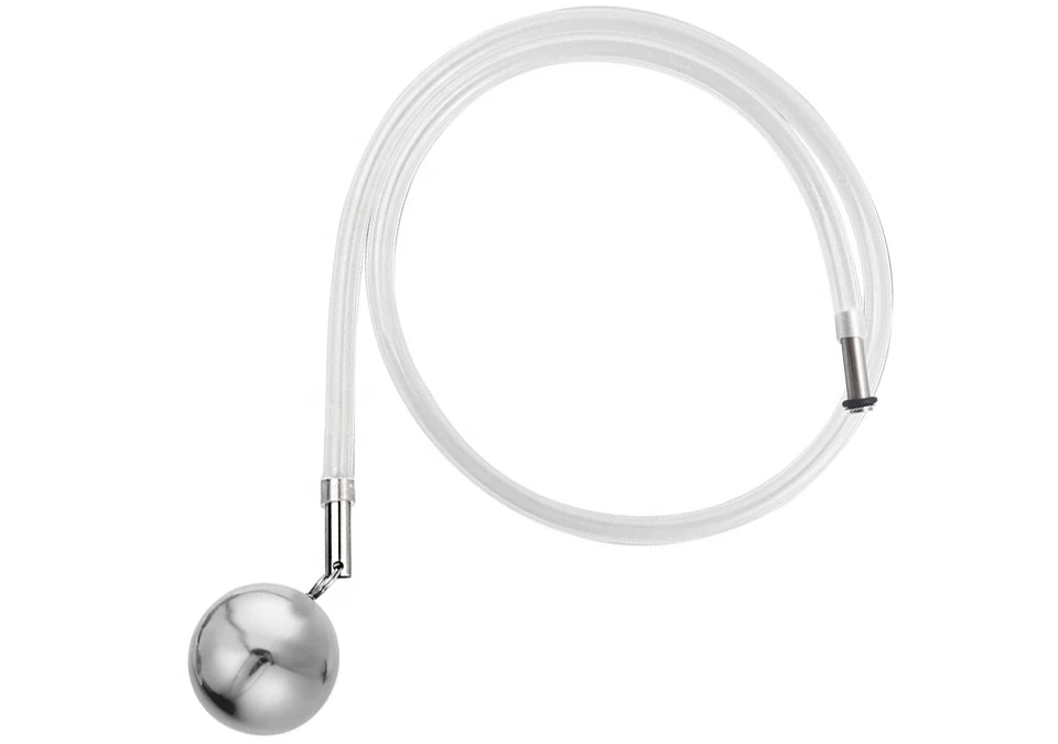 Rostfri flottör med Dip Tube-silikonslang 80cm