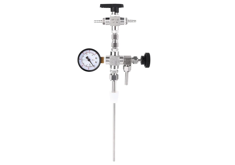 Flaskfyllare med Manometer - Mottrycksfyllare