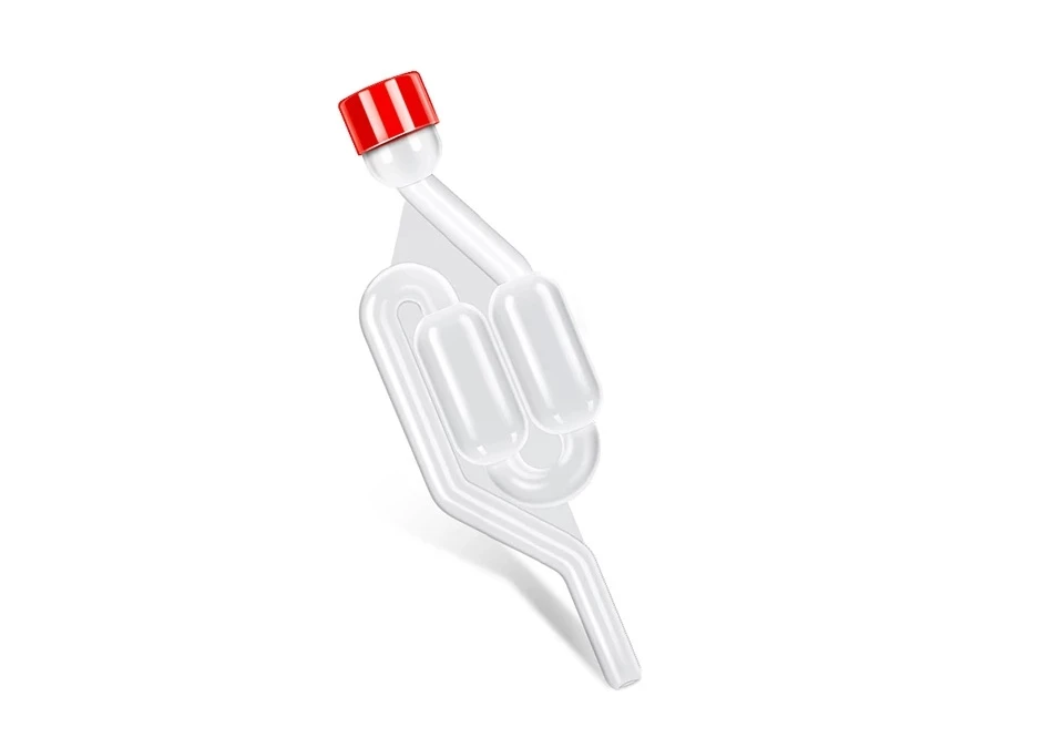 Jäsrör Rakt Röd - Halvgenomskinlig