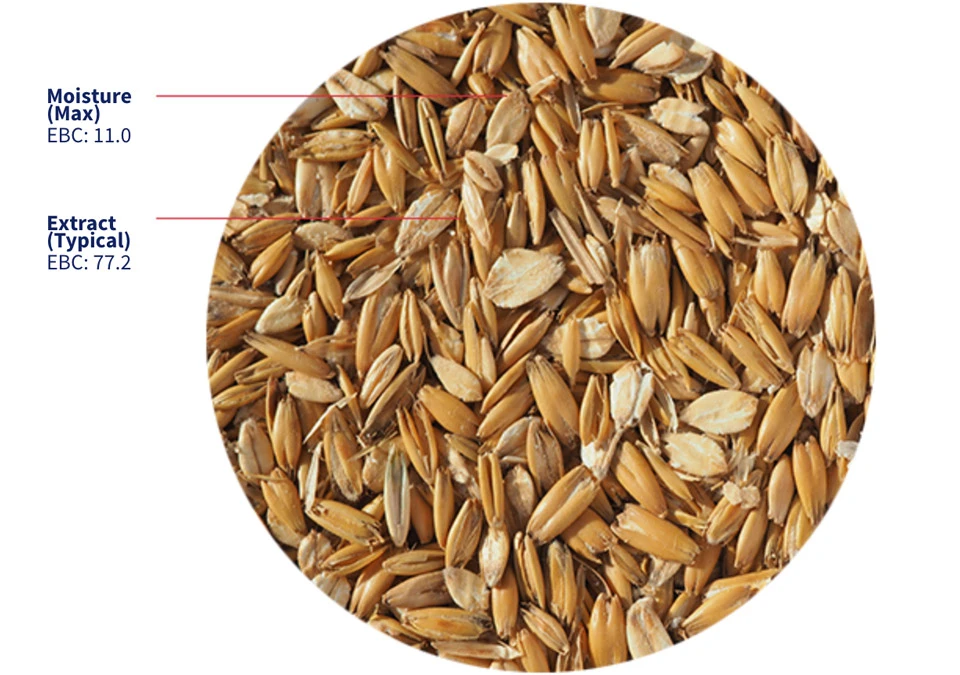 Crisp Flaked Torrefied Oats 1 kg - Valsade havreflingor