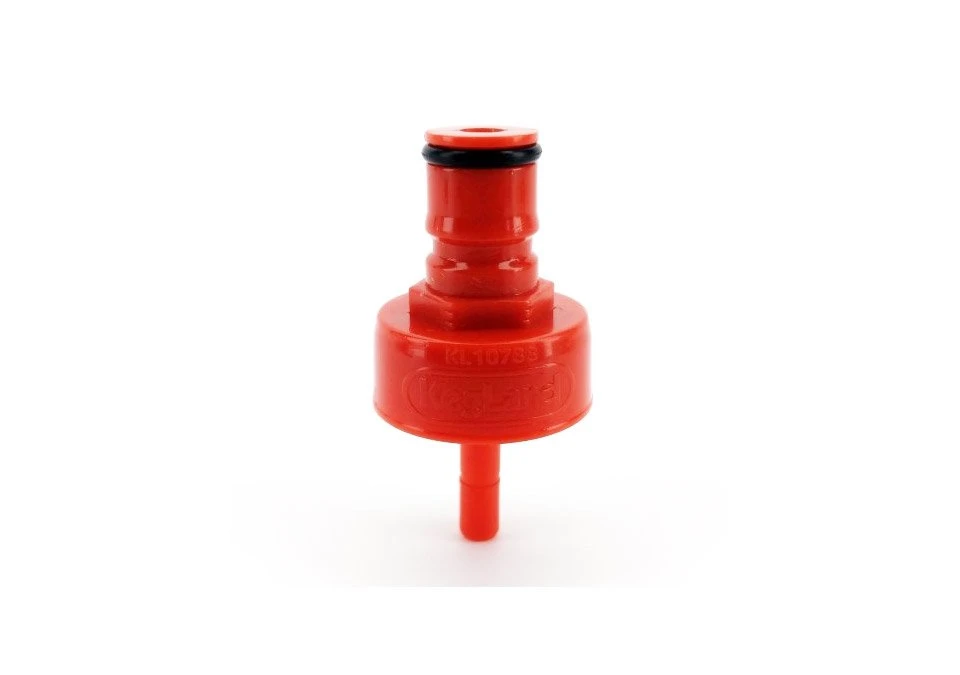 Carbonation/Cleaning Cap - Röd Plast