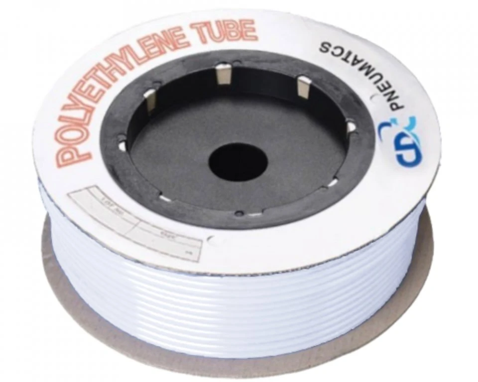 PE-slang 3/16" (3,2 x 4,8 mm) Vit - per meter