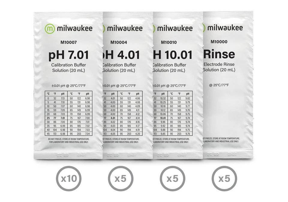 Milwaukee Fresh Start BOX - Kalibrerings- & Sköljvätskekit för pH-mätare