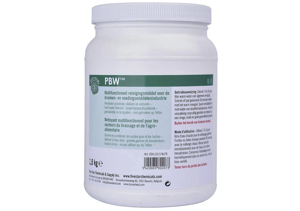 PBW Powder Cleaning Agent 1,8kg - Pulverrengöringsmedel