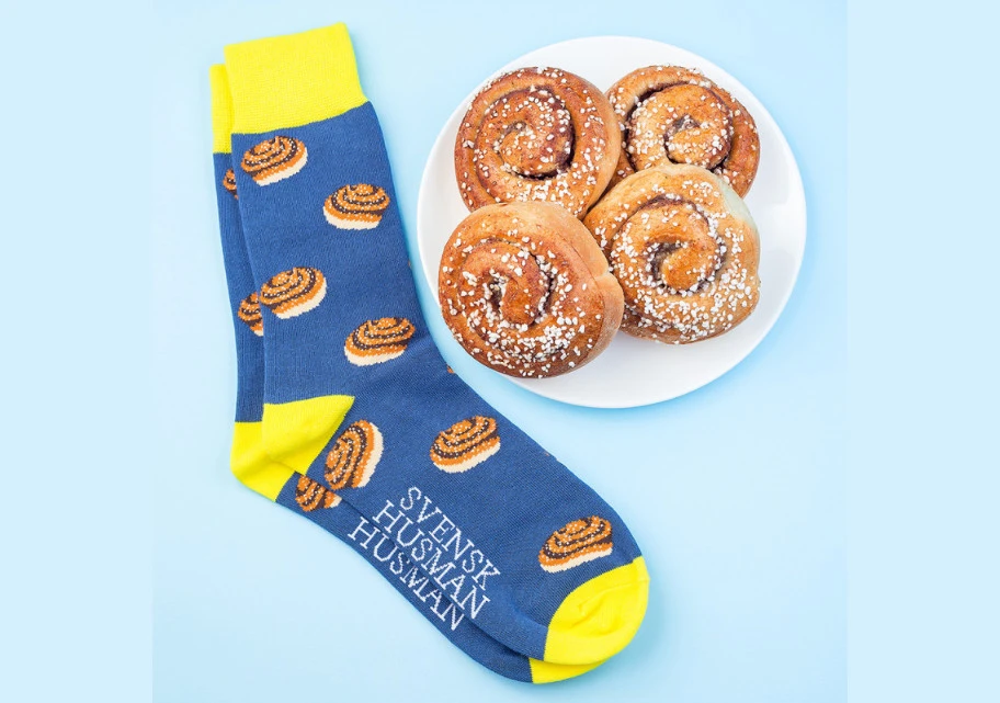 Svensk Husman Strumpor Kanelbullar