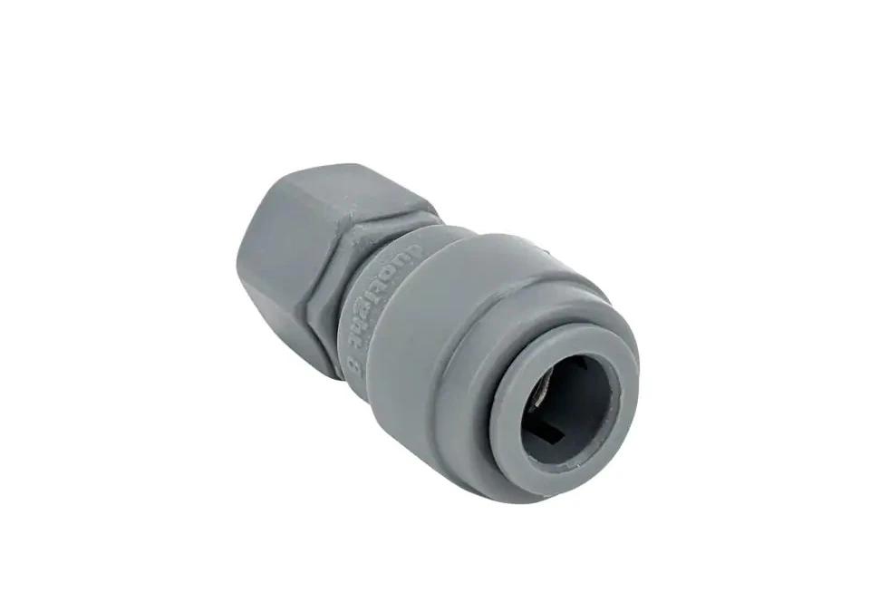 Push Fit Duotight 3/8" (9,5mm) Rak till 7/16" FFL Gänga (för kulkoppling)